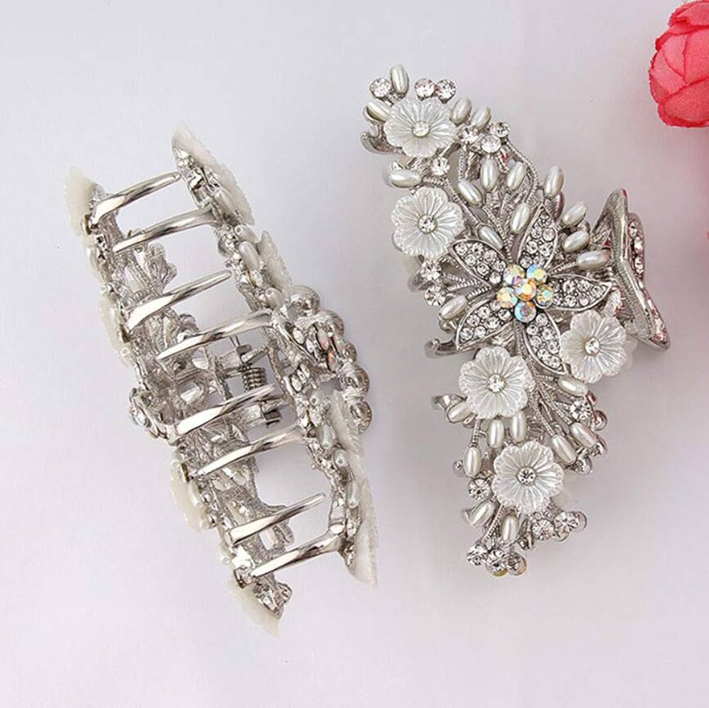 ヘアアクセサリー CLANE LES CLASSQUES CLICHY CLIP LARGE Large Hair Clip for Thick Hair, Strong Couture Claw | France